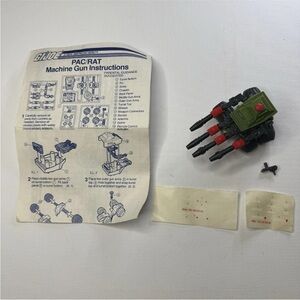 Vintage 1983 ARAH Hasbro G.I. Joe PAC/RAT Machine Gun Near Complete Remote READ